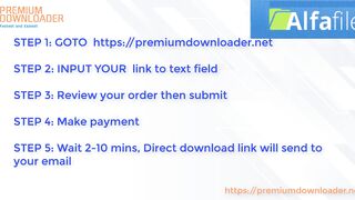 Premium Downloader - How to download file from Alfafiles without premium account in 2024