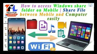 Tech Fun Learning - How to Access Computer Share Folder in Mobile | Share Files Between Mobile and Computer