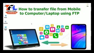 Tech Fun Learning - How to Transfer Files From Mobile to Computer Using FTP | Share Files Mobile to PC FTP