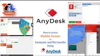 Tech Fun Learning - How to Access Mobile on Computer Using AnyDesk | AnyDesk Mobile to PC | AnyDesk Remote Control