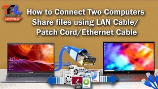 Tech Fun Learning - How to Connect Two Computer Together with LAN Cable and Share Files | Connect Two PC