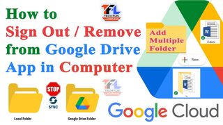 Tech Fun Learning - How to Sign Out / Remove from Google Drive App in Computer