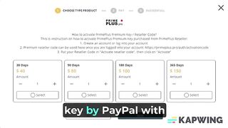 Worldkeys Pro - How to Buy PrimePlus Premium Key by PayPal