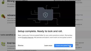 Dropbox - Seamless End-to-Eend Encryption and Security Features