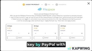 Worldkeys Pro - How to Buy FileSpace Premium Key by PayPal