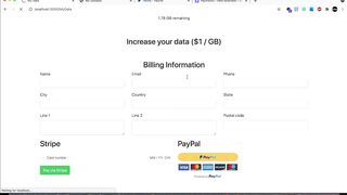 Adnan Afzal - File Transfer Web App - Payment Methods Stripe and PayPal