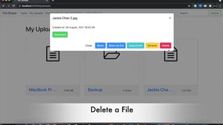 Adnan Afzal - File Transfer Web App - Trash Can