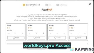 Worldkeys Pro - How to Buy RapidRAR Premium Key by PayPal