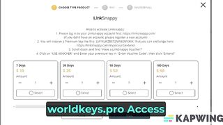 Worldkeys Pro - How to Buy LinkSnappy Premium Key by PayPal