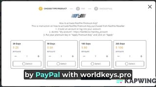 Worldkeys Pro - How to Buy FastFile Premium Key by PayPal