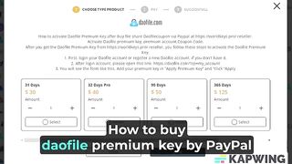 Worldkeys Pro - How to buy daofile premium key by PayPal