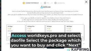 Worldkeys Pro - How to buy daofile premium key by PayPal