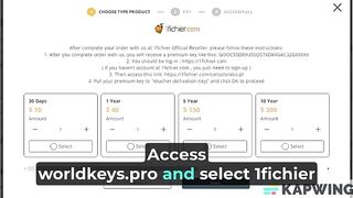 Worldkeys Pro - How to Buy 1fichier Premium Key via PayPal