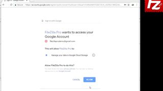 FileZilla Pro - Google Cloud Collection