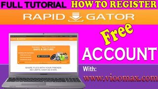 ViooMax - How to Create / Register Rapidgator Free Account