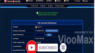 ViooMax - How to Upgrade MexaShare Free to Mexashare Premium