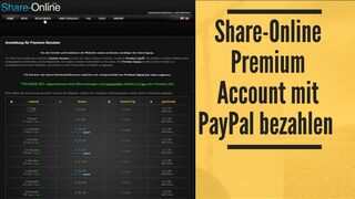 Multihoster - Premium Account bei Share Online mit Paypal bezahlen