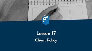 MoneyPlatform - Lesson 17: K2S Client Policy