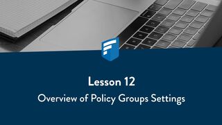 MoneyPlatform - Lesson 12: K2S Overview of Policy Groups Settings