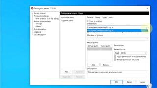 MoneyPlatform - FileZilla K2S Server Users Types and Placeholders