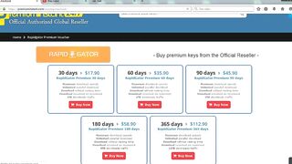 PremiumInstant - How to buy Rapidgator Premium account with reseller code