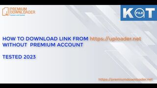 Premium Downloader - How to download file from Uploader.net without premium account (Leech link 2024)